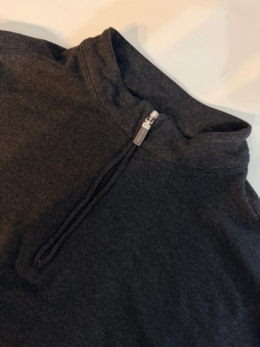 Mizzen+Main Men's 1/4 Zip Up Pullover Shirt Medium Gray Performance Golf